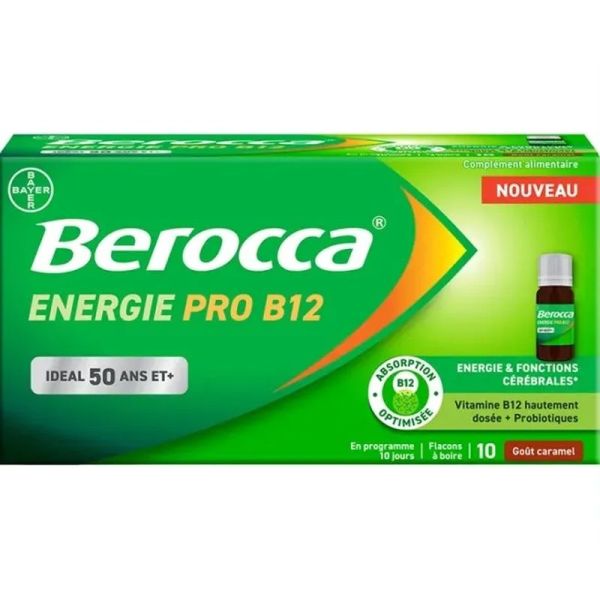Énergie Pro B12 - 10 flacons de 10 ml