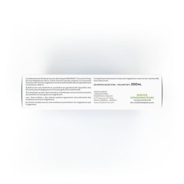 Arkomag® Concentré d'eau de mer - Magnésium marin