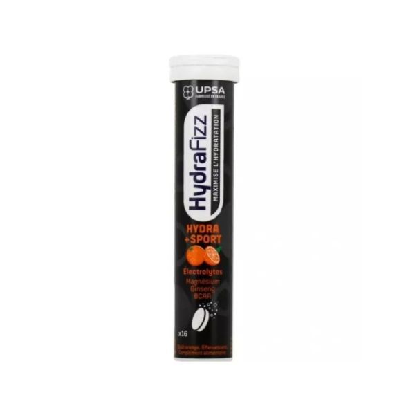Hydrafizz - HYDRA SPORT- Gout Orange  - 16 comprimés effervescents