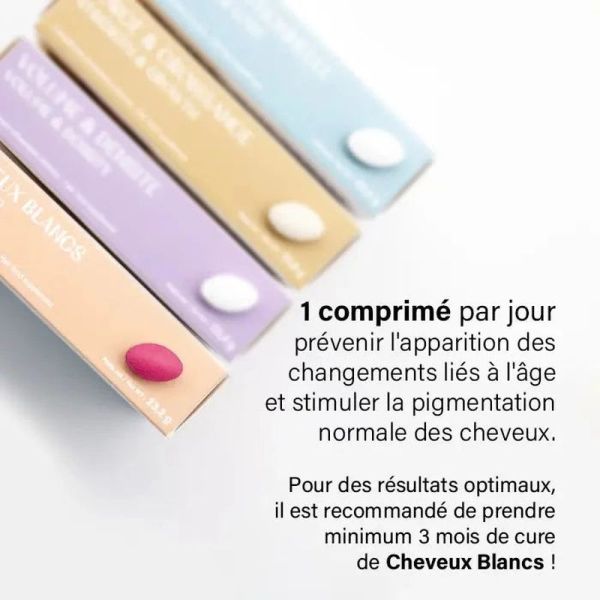 Compléments Alimentaires Cheveux Blancs - 30 comprimés