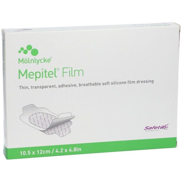 Mepitel Film Pansement Adhésif Microadhérent Transparent - 10,5cm x 12cm
