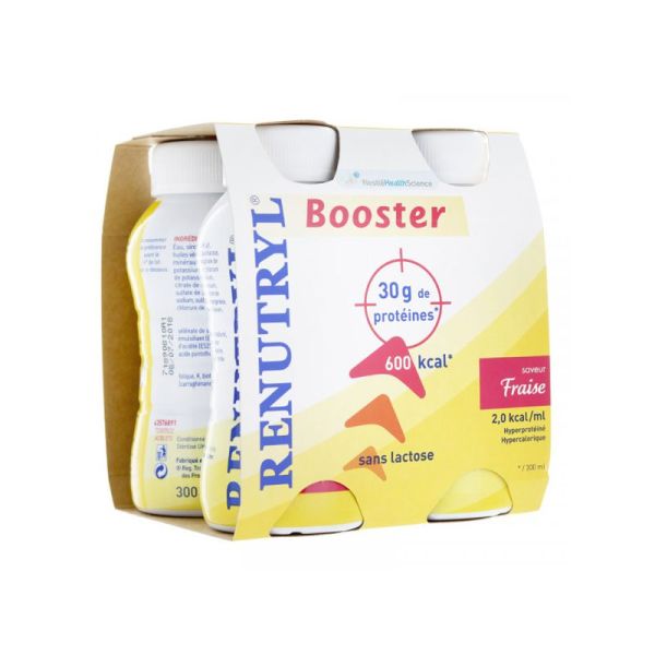 Nestlé Renutryl Booster saveur fraise - 4x300 ml