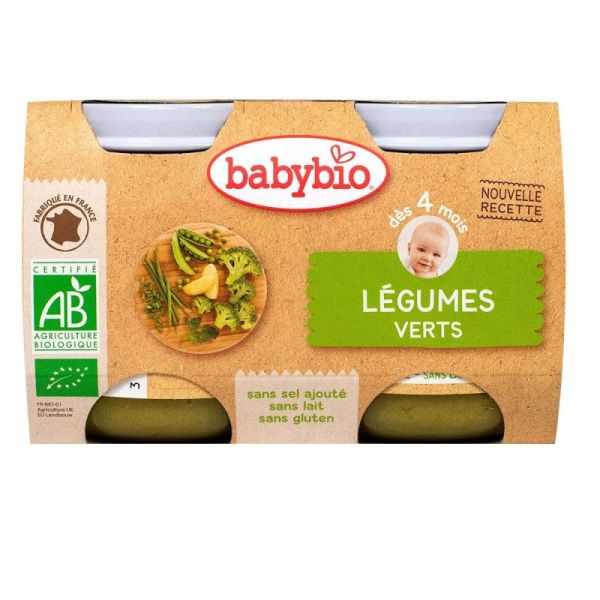 Petit pot de Légumes Verts, 2x130gr