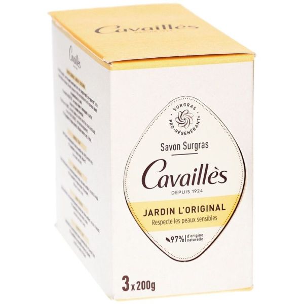 Savon surgras Jardin l'Original - 3 x 200 g