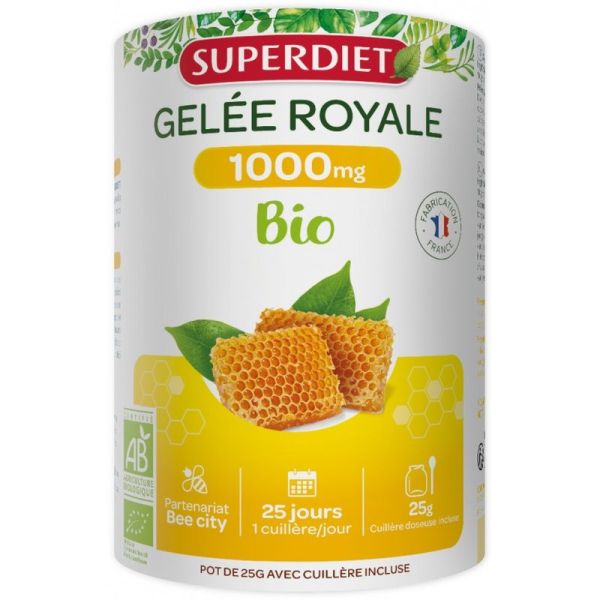 Gelée Royale 1000mg Bio pot - 25g