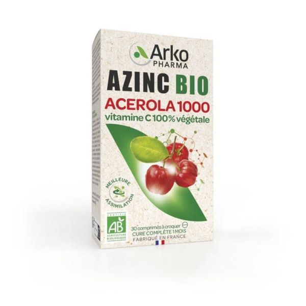 Azinc® BIO Acérola 1000 - 30 comprimés