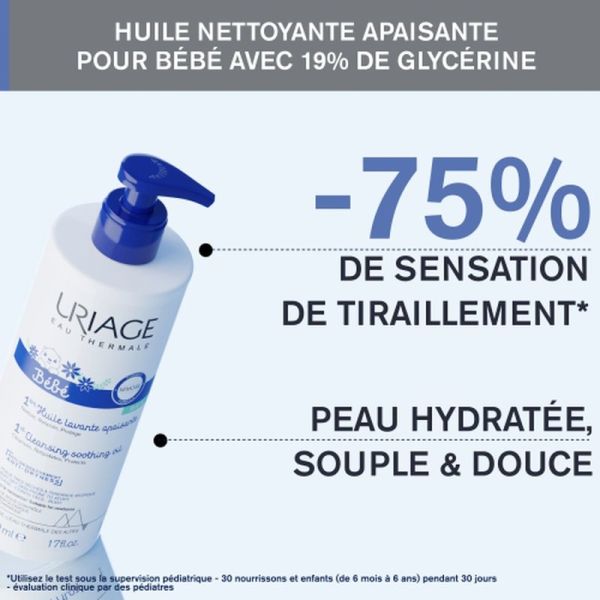Bain & toilette BÉBÉ 1ÈRE HUILE LAVANTE APAISANTE - 500 mL