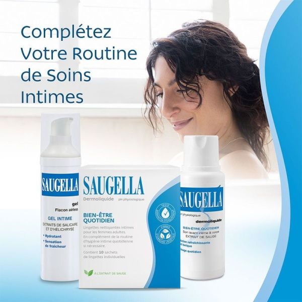 Dermoliquide Lingettes Nettoyantes Intimes - 10 lingettes