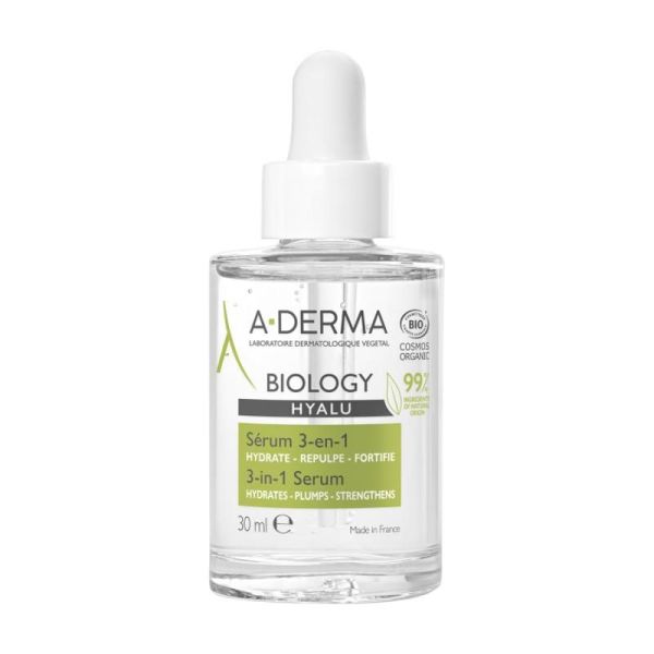 BIOLOGY HYALU Sérum 3-en-1 à l'acide hyaluronique - 30ml