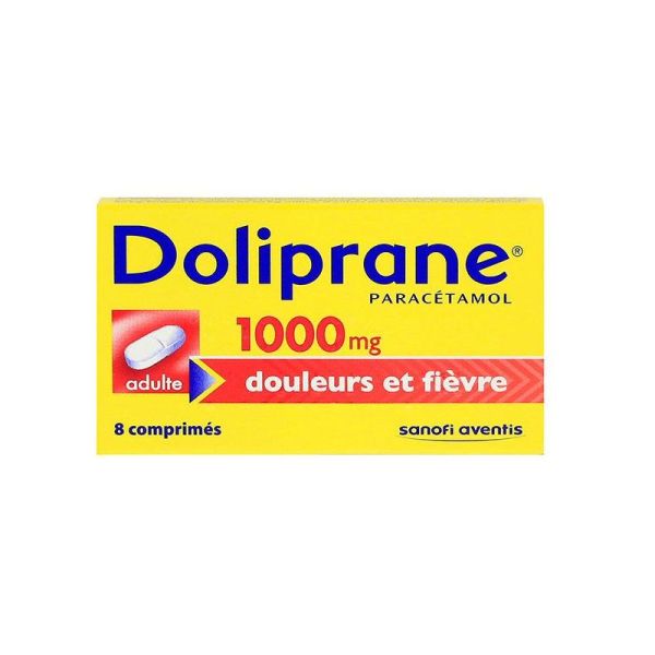 DOLIPRANE 1000 mg, comprimé - 8 comprimés