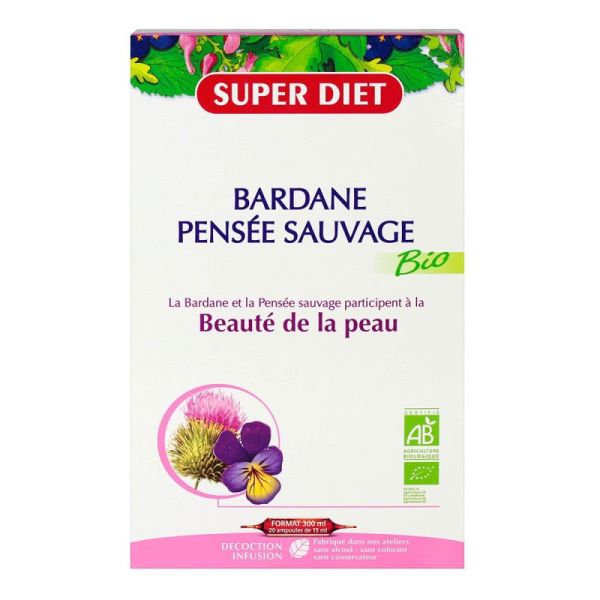 Bardane - Pensée Sauvage Bio - 20 x 15ml