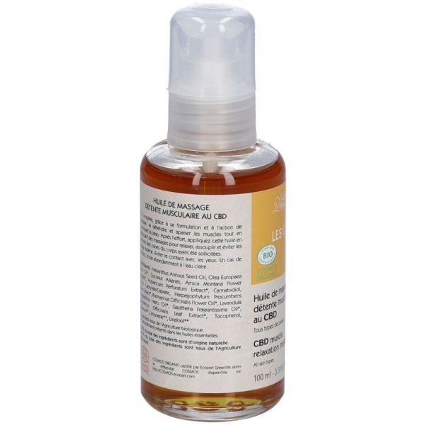 Huile de massage détente musculaire au CBD - 100ml