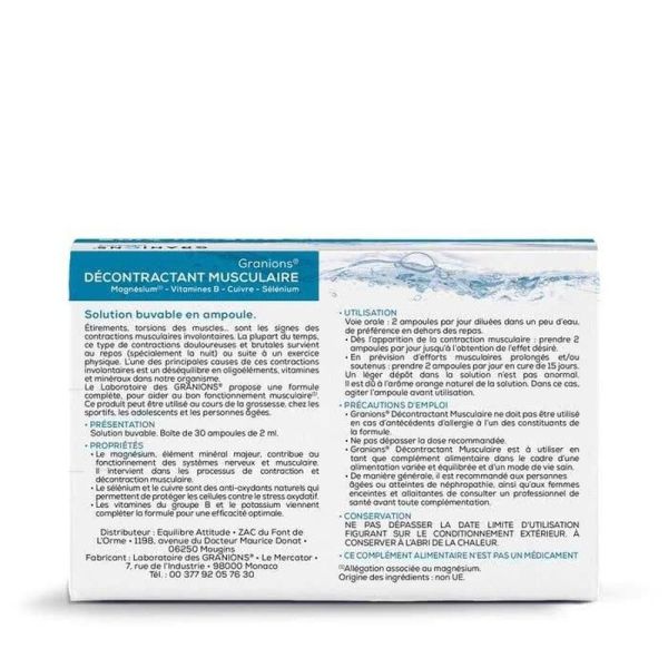 Décontractant Musculaire - 30 ampoules