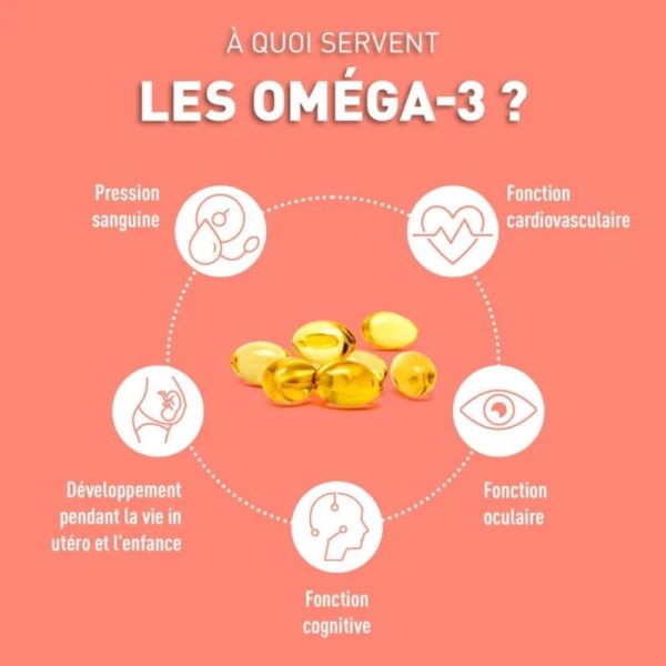 Oméga 3 1000 mg - 60 capsules molles