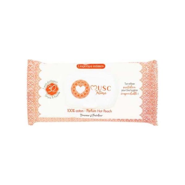 Lingettes Intimes Hot Peach - 30 lingettes