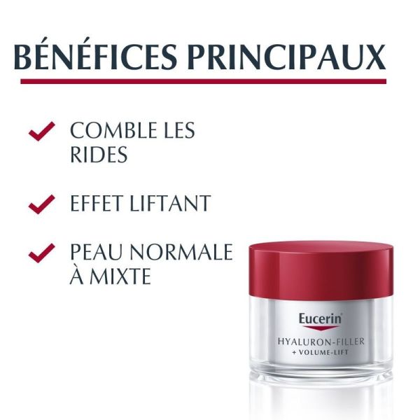 HYALURON-FILLER + VOLUME-LIFT Soin de Jour SPF 15 Peau Normale à Mixte