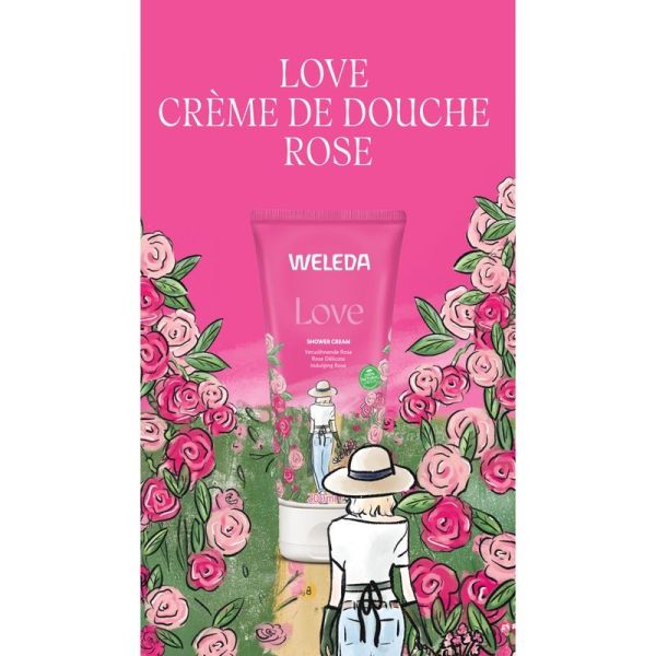Crème de Douche Rose Délicate - 200 ml