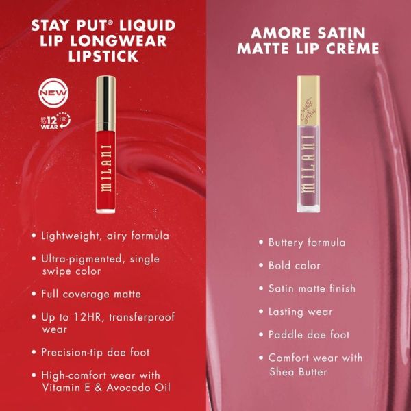 Lipstick Amore Satin Matte Lip Crème - 01 Lavish