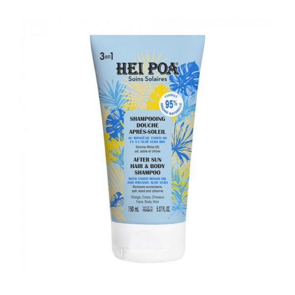 Hei Poa Shampooing Douche Après-Soleil 3en1- 150ml 