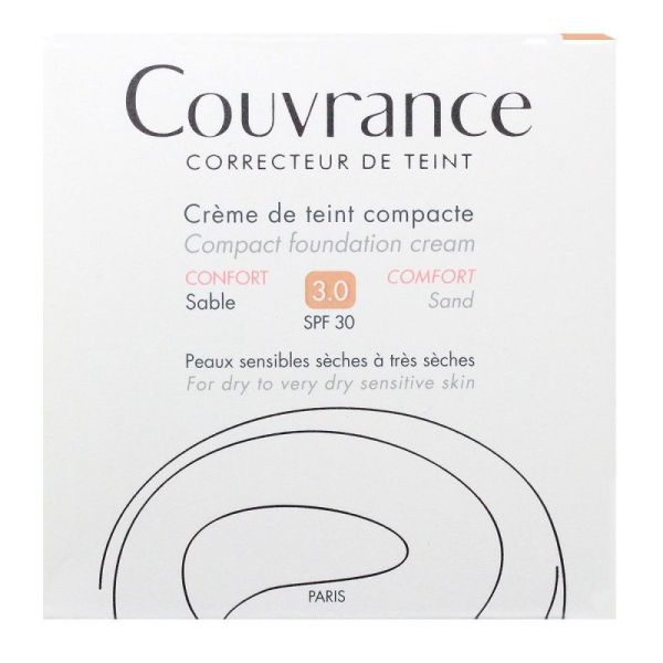 COUVRANCE Crème De Teint Compact Texture Confort SPF30 - Sable 03 - 10g