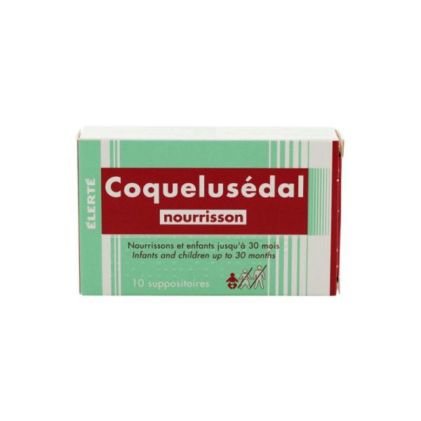 COQUELUSEDAL NOURRISSONS, 10 suppositoires