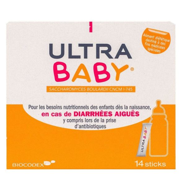 Ultra Baby poudre antidiarrhéique - 14 sticks