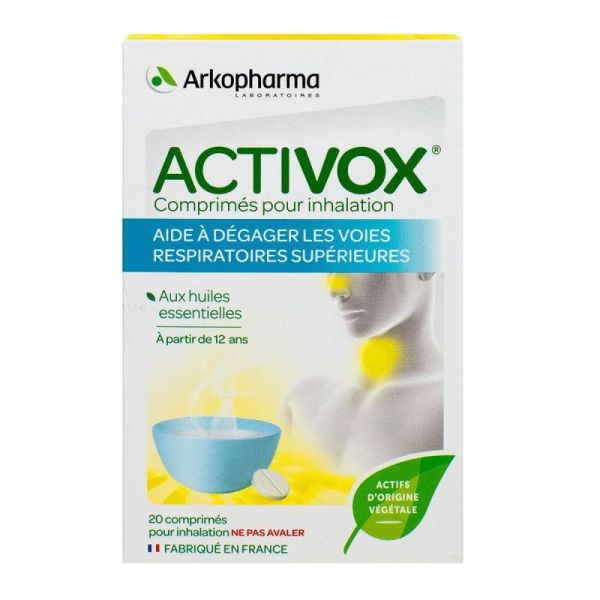 Activox Comprimés pour Inhalation - 20 comprimés