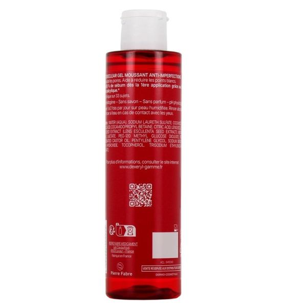 Dexeclear Gel Nettoyant Moussant Anti-Imperfections - 200 ml