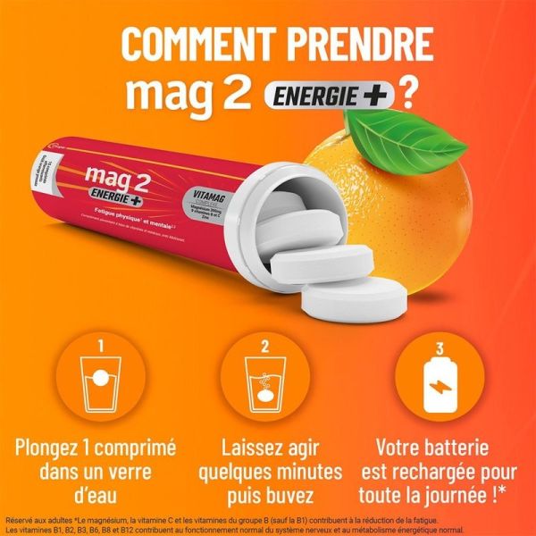 Mag 2 Energie+ - 30 comprimés effervescents