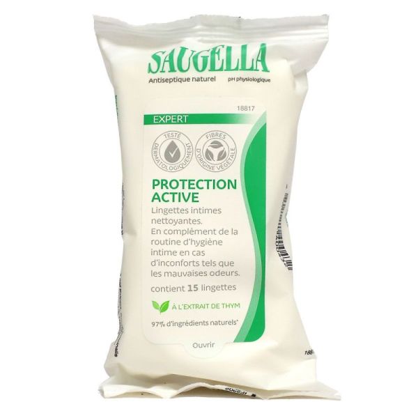 Expert Protection Active Lingettes Intimes - 15