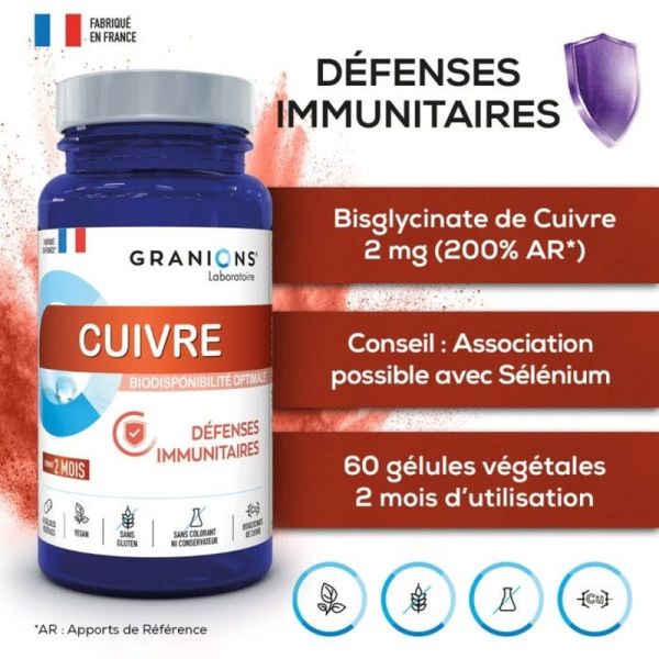 Cuivre - 60 gélules