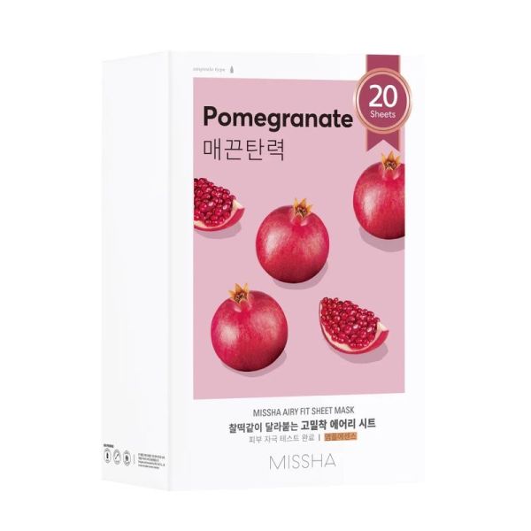 Airy Fit Sheet Mask (Pomegranate) - 20 masques