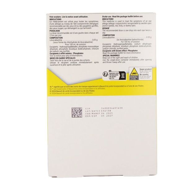 AllergiFlash 0,05 % collyre en solution - Flacon de 5 ml