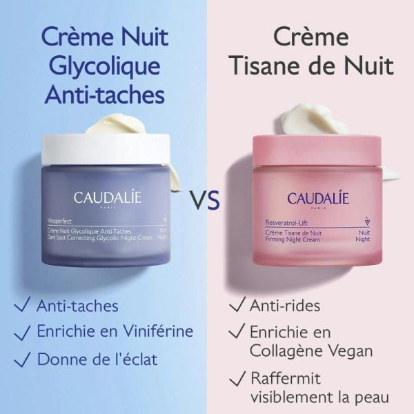 Vinoperfect Crème Nuit Anti-Taches à la Viniférine & Acide Glycolique - 50mL