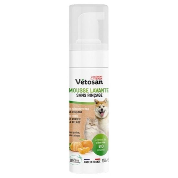 Vetosan Mousse Lavante sans Rinçage - 150ml