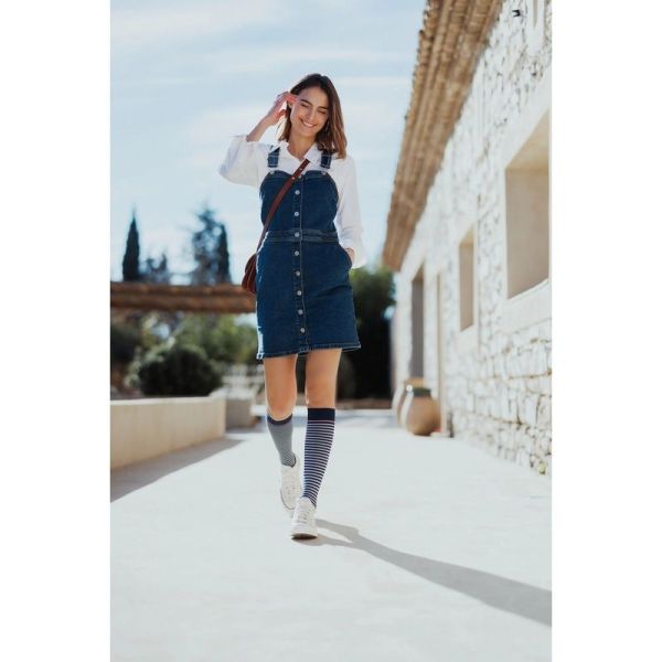 Marinière - Chaussettes de contention femme - Taille M