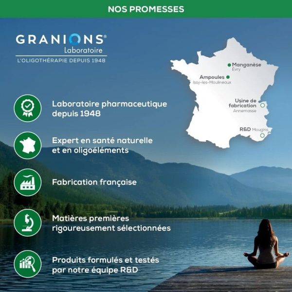 Manganèse 2 mg - 30 ampoules buvables