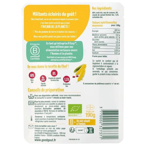 Maïs canard fermier - 190gr
