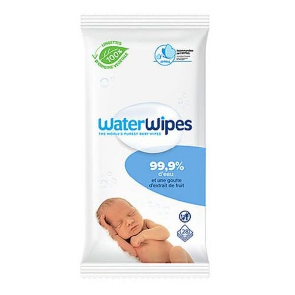 Lingettes Bébé Waterwipes - 28 unités