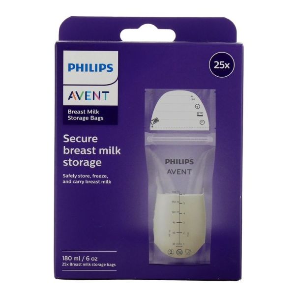 Sachet de conservation du lait maternel - 180 ml, 25 sachets