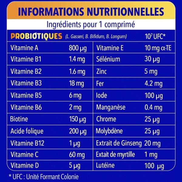 Vitamines dès 50 ans Vitalité 50+ - 60 CRP