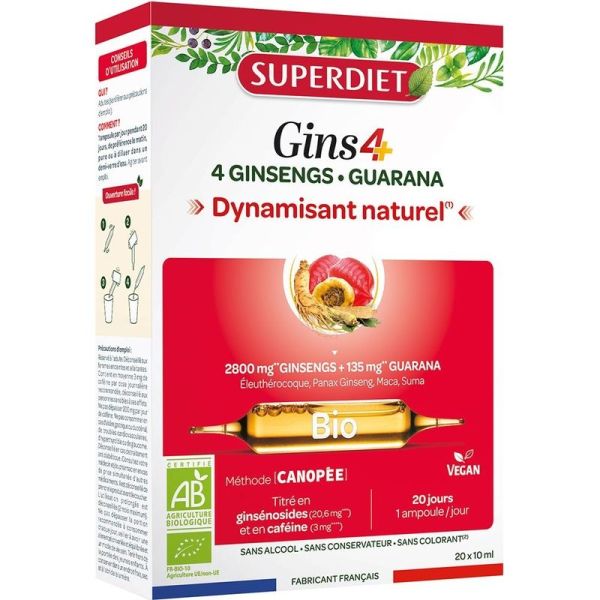 Ginseng Immunité Bio - 20 ampoules