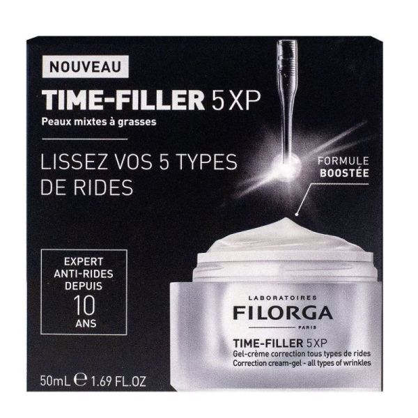 Filorga TIME-FILLER 5XP Gel-Crème Correction Tous Types de Rides - 50 ml