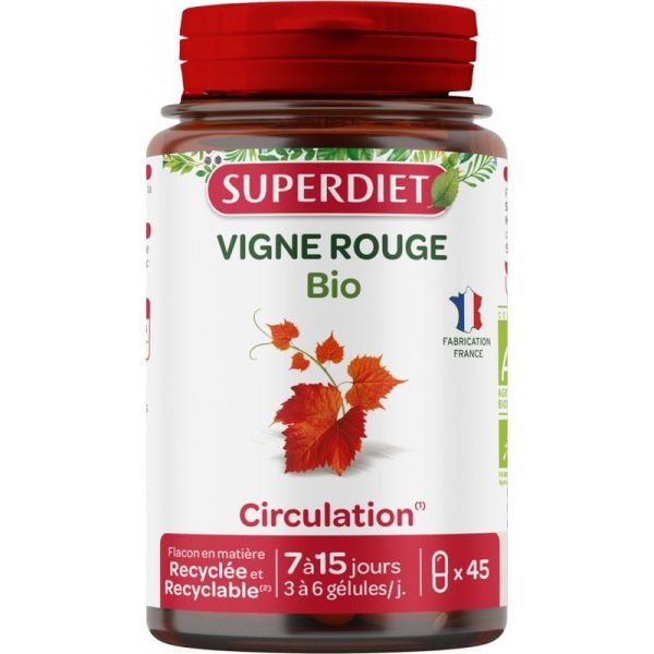 Vigne rouge Bio - 45 gélules