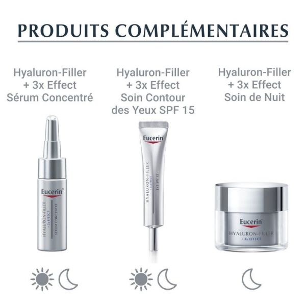 HYALURON-FILLER + 3x EFFECT Soin de Jour Peau Normale à Mixte SPF 15