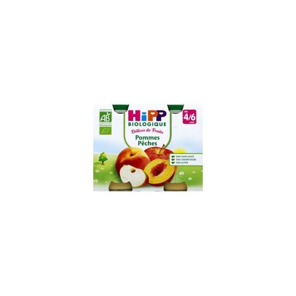 Pots Pommes Pêches - 2x190g