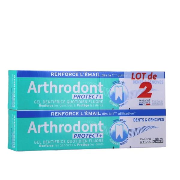 Protect + Gel Dentifrice Quotidien Fluoré - 2 x 75 ml