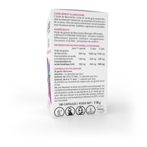 Arkogélules Huile de Bourrache - 60 capsules