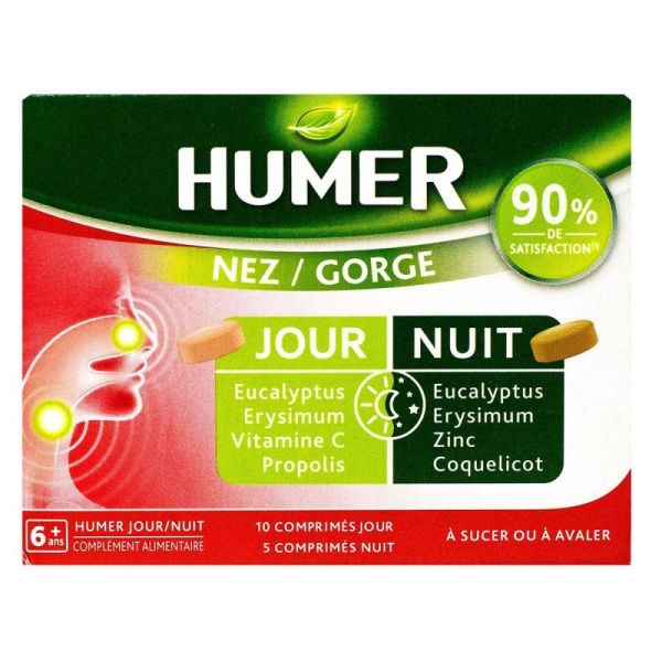 HUMER Nez & Gorge - 15 comprimés