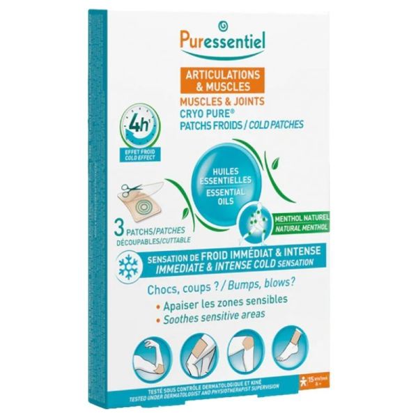 Articulations & Muscles Patchs Froids Cryo Pure® - 3 patchs